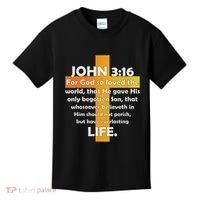 John 316 Kjv Bible Verse Kids T-Shirt thumb 0