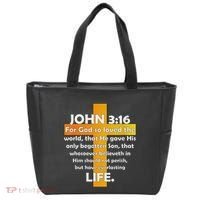 John 316 Kjv Bible Verse Tote Bag thumb 0