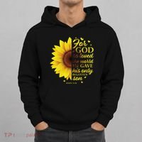 John 316 Sunflower Christian Verses Sayings Religious Her Sweat Hoodie thumb 0