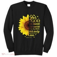 John 316 Sunflower Christian Verses Sayings Religious Her Sweat Sweatshirt thumb 0