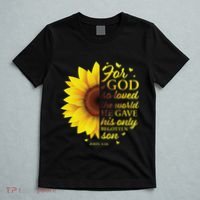 John 316 Sunflower Christian Verses Sayings Religious Her Sweat T-Shirt thumb 5