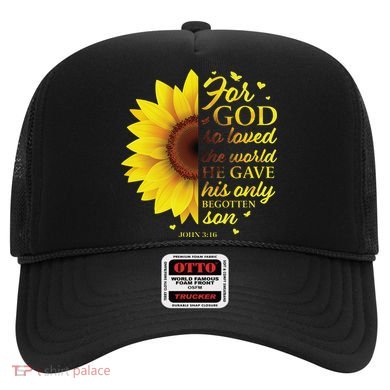 John 316 Sunflower Christian Verses Sayings Religious Her Sweat Hat