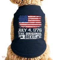 July 4 1776 Original Brexit Independence Day Doggie Tank thumb 0