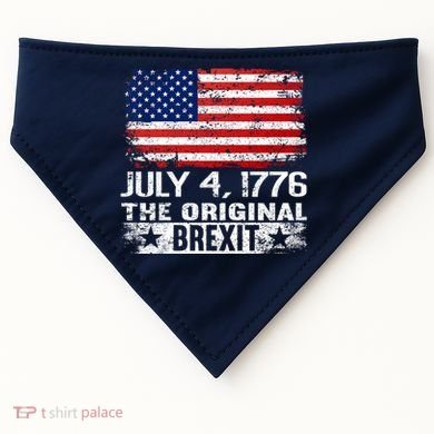 July 4 1776 Original Brexit Independence Day USA-Made Doggie Bandana