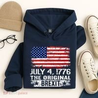 July 4 1776 Original Brexit Independence Day Hoodie thumb 4