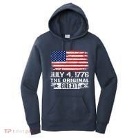 July 4 1776 Original Brexit Independence Day Women's Hoodie thumb 0