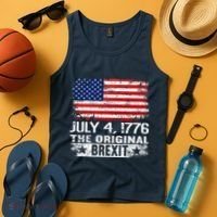 July 4 1776 Original Brexit Independence Day Tank Top thumb 4