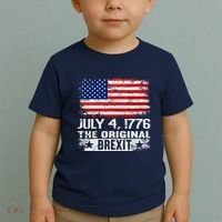 July 4 1776 Original Brexit Independence Day Toddler T-Shirt thumb 2