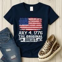 July 4 1776 Original Brexit Independence Day Women's T-Shirt thumb 3