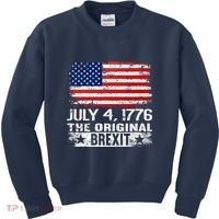 July 4 1776 Original Brexit Independence Day Kids Sweatshirt thumb 0