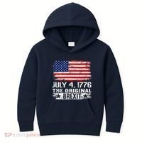July 4 1776 Original Brexit Independence Day Kids Hoodie thumb 0