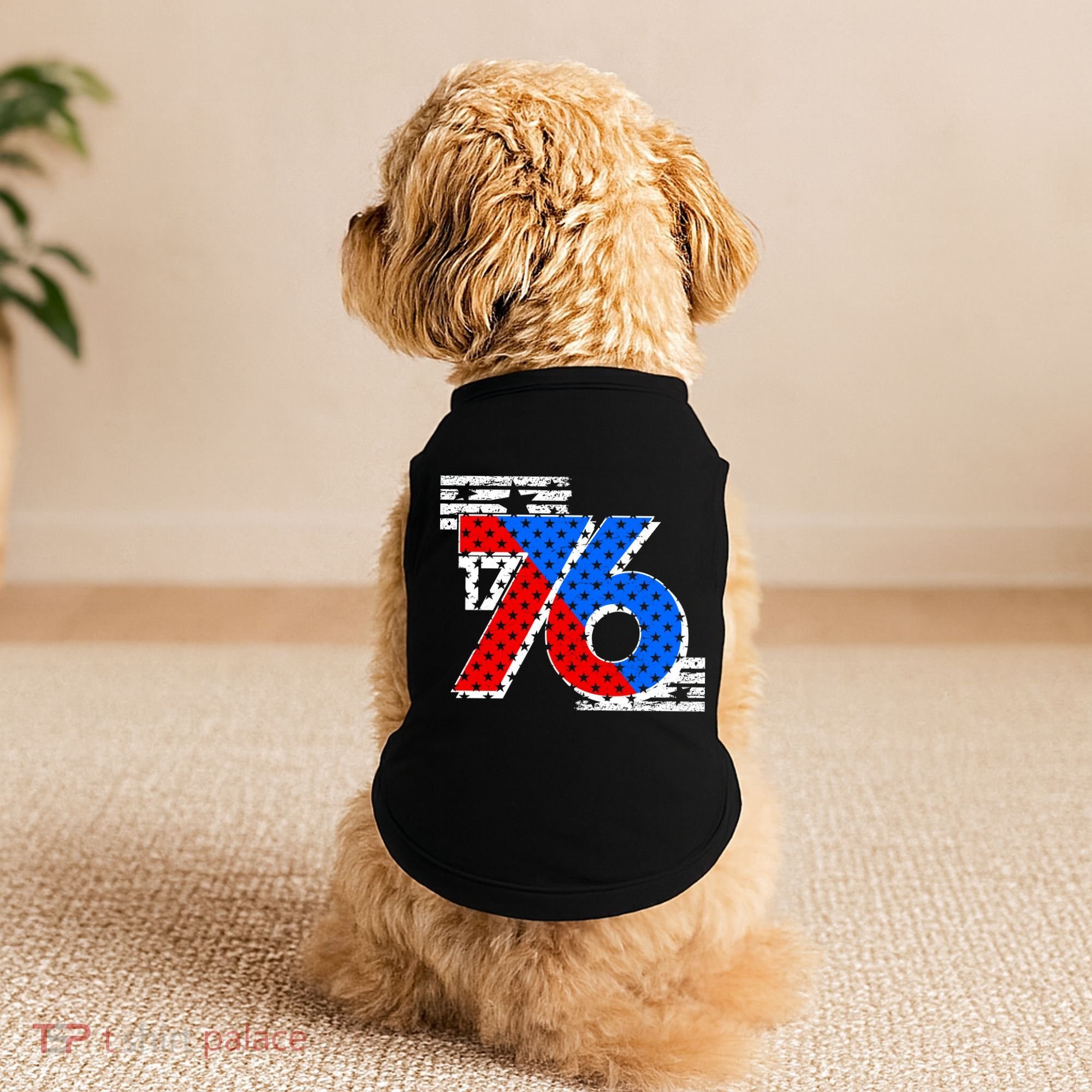 July 4th 1776 Stars And Stripes Doggie Tank