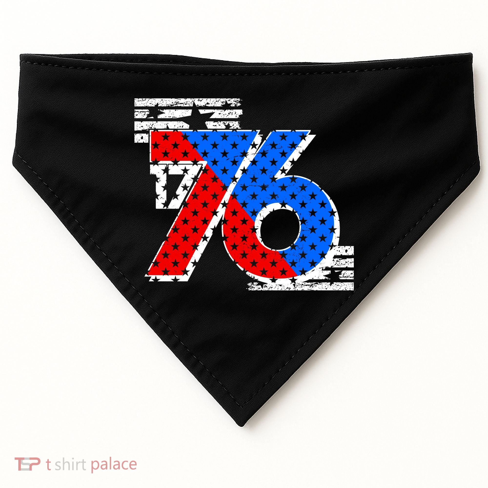 July 4th 1776 Stars And Stripes USA-Made Doggie Bandana