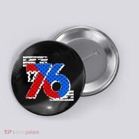 July 4th 1776 Stars And Stripes Button thumb 0