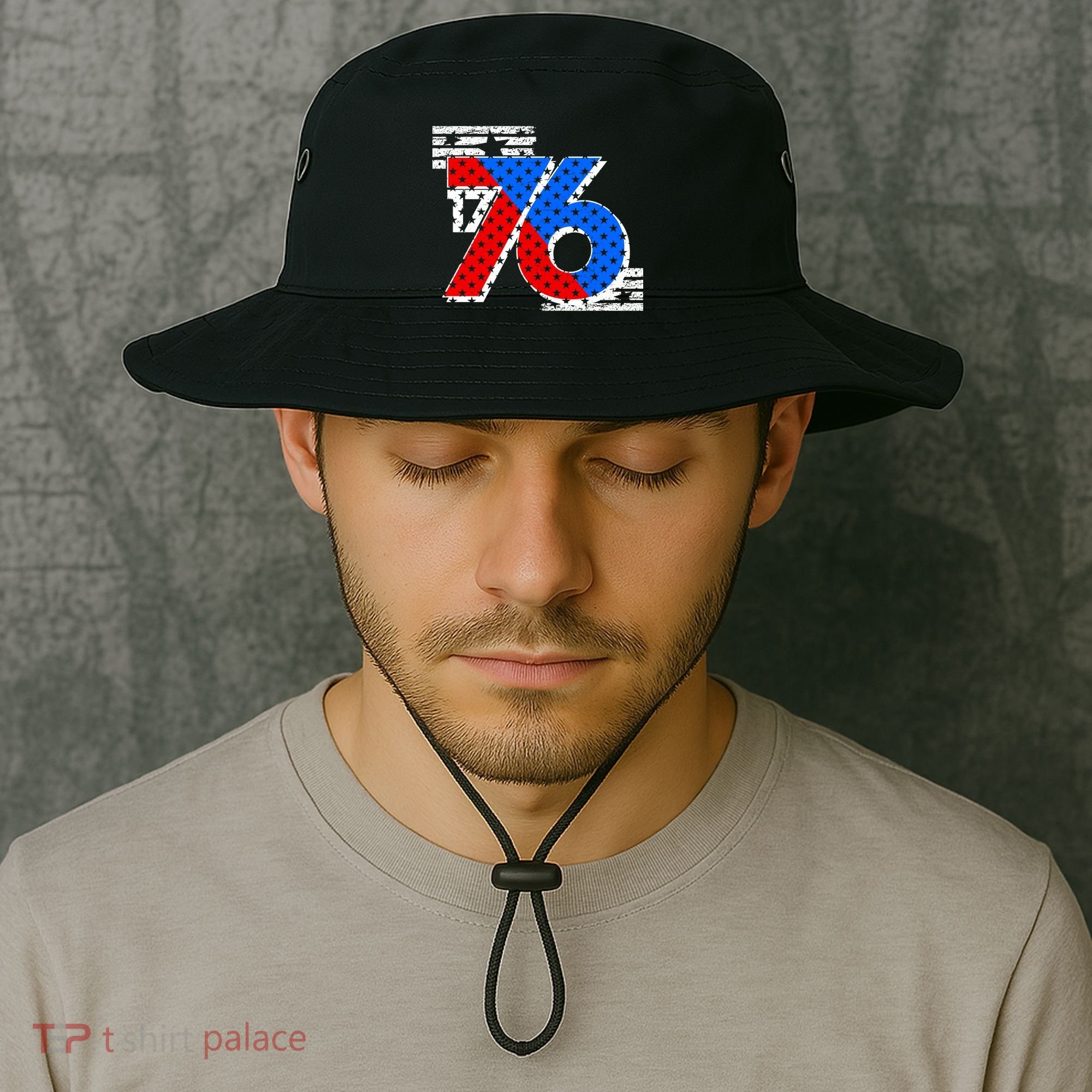 July 4th 1776 Stars And Stripes Bucket Hat