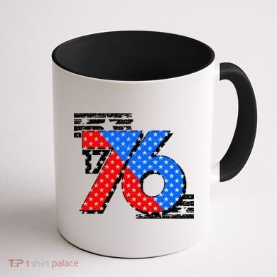 July 4th 1776 Stars And Stripes Coffee Mug back