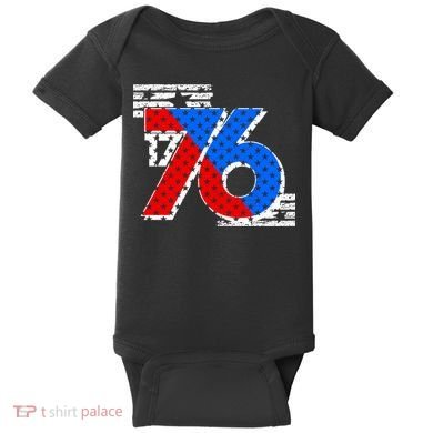 July 4th 1776 Stars And Stripes Baby Bodysuit