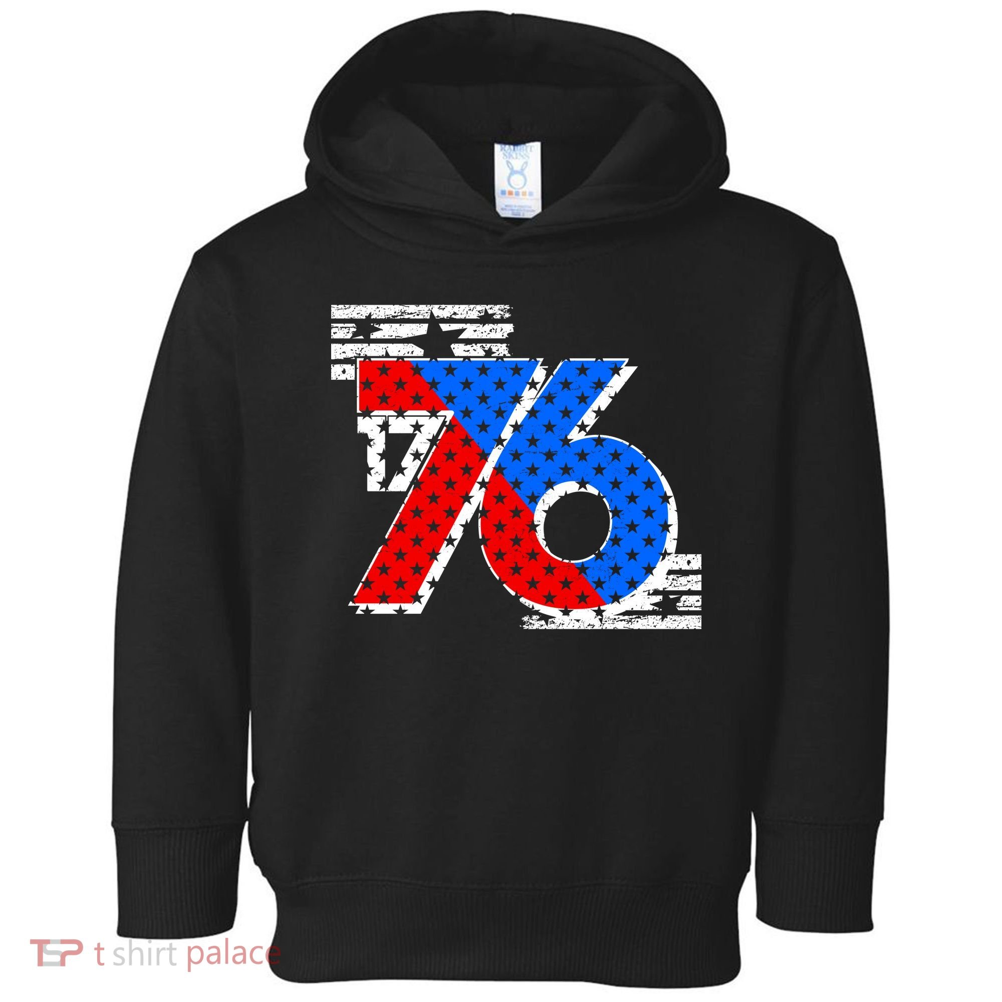 July 4th 1776 Stars And Stripes Toddler Hoodie