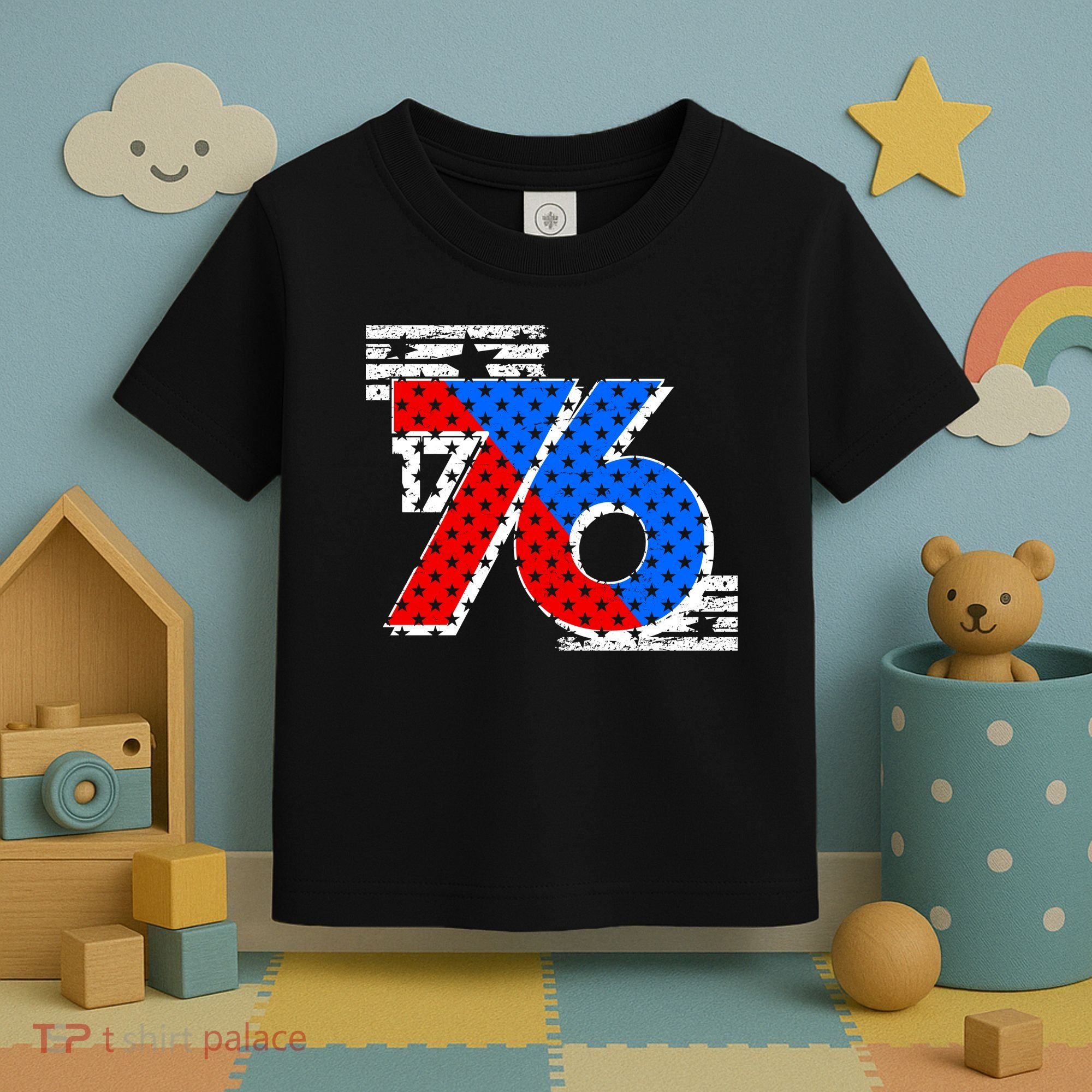 July 4th 1776 Stars And Stripes Toddler T-Shirt