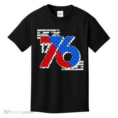 July 4th 1776 Stars And Stripes Kids T-Shirt