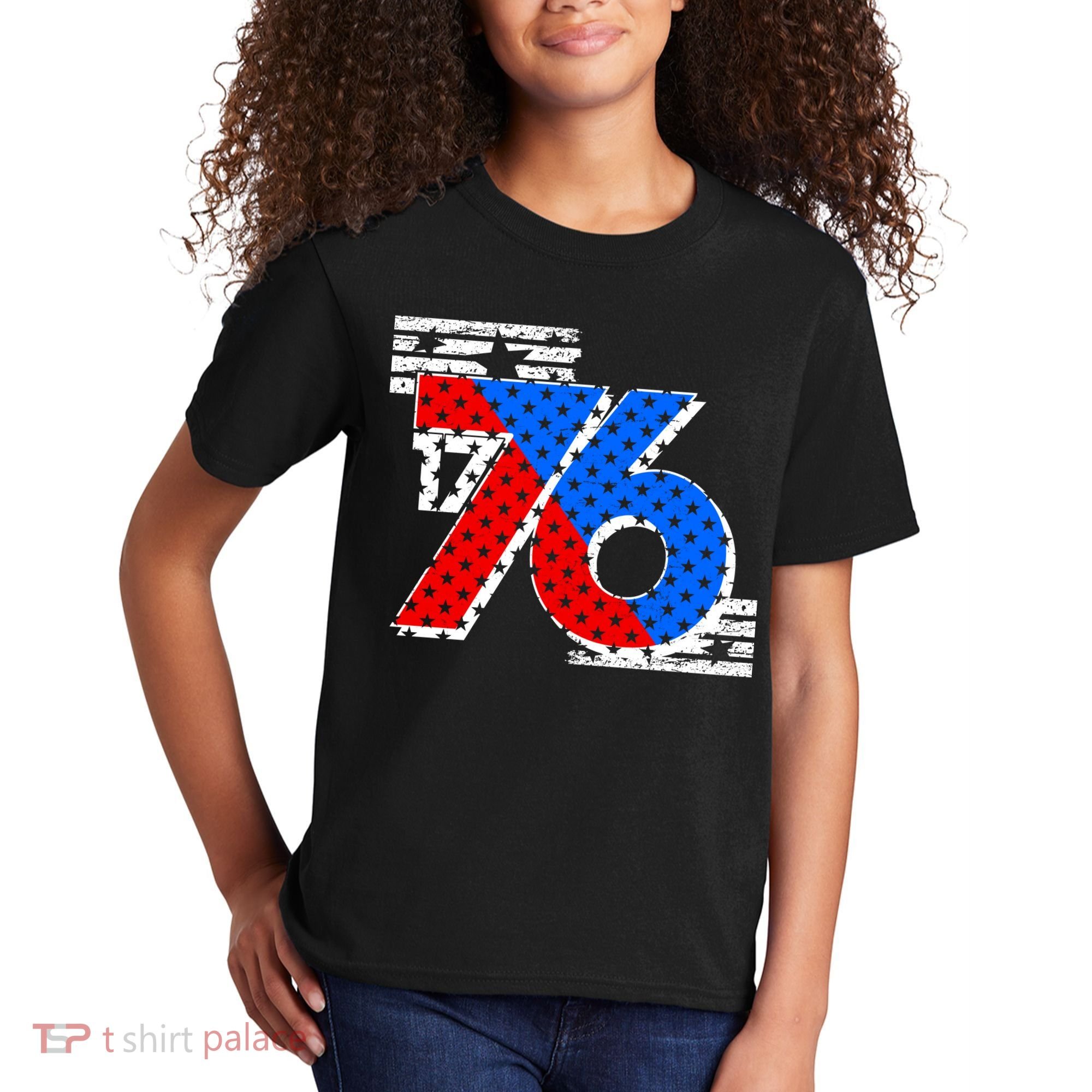 July 4th 1776 Stars And Stripes Kids T-Shirt