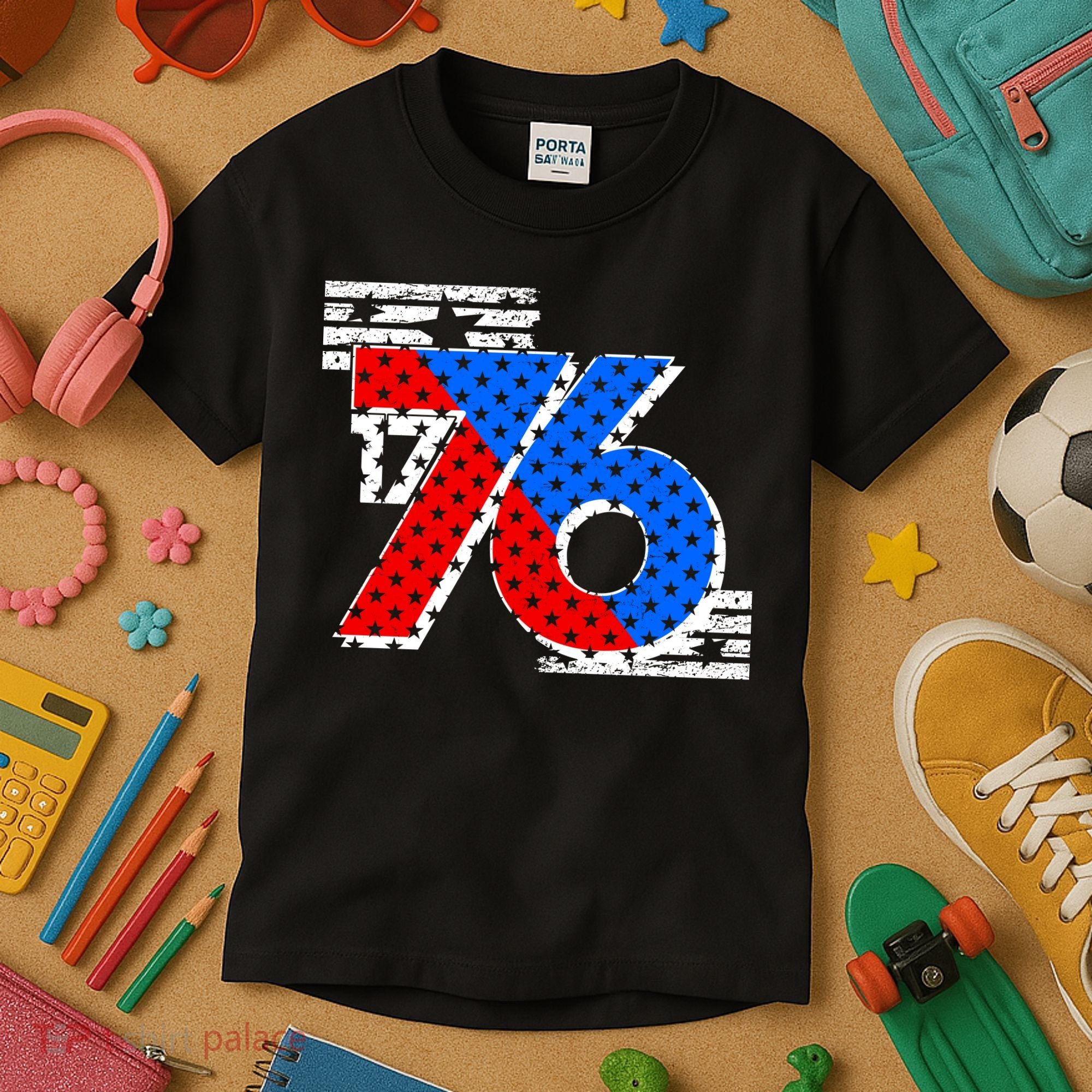 July 4th 1776 Stars And Stripes Kids T-Shirt