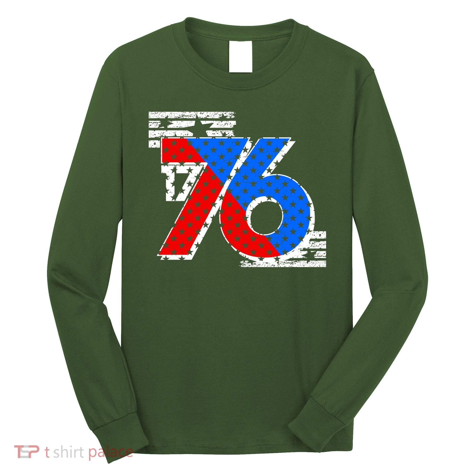 July 4th 1776 Stars And Stripes Long Sleeve Shirt