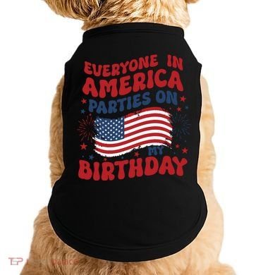 July 4th Birthday Doggie Tank