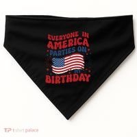 July 4th Birthday USA-Made Doggie Bandana thumb 0