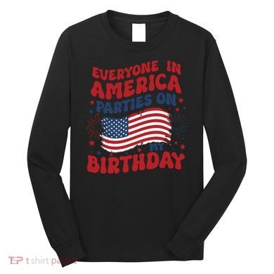 July 4th Birthday Long Sleeve Shirt