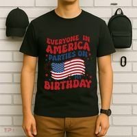 July 4th Birthday T-Shirt thumb 6