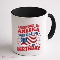 July 4th Birthday Coffee Mug thumb 1
