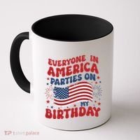 July 4th Birthday Coffee Mug thumb 0