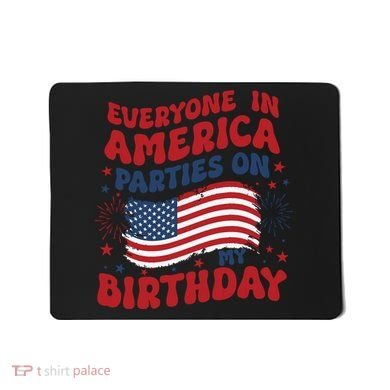 July 4th Birthday Mousepad