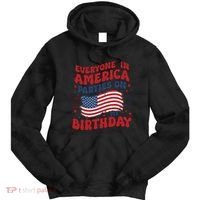 July 4th Birthday Tie Dye Hoodie thumb 0