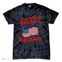 July 4th Birthday Tie-Dye T-Shirt thumb 0