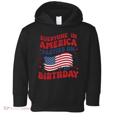 July 4th Birthday Toddler Hoodie