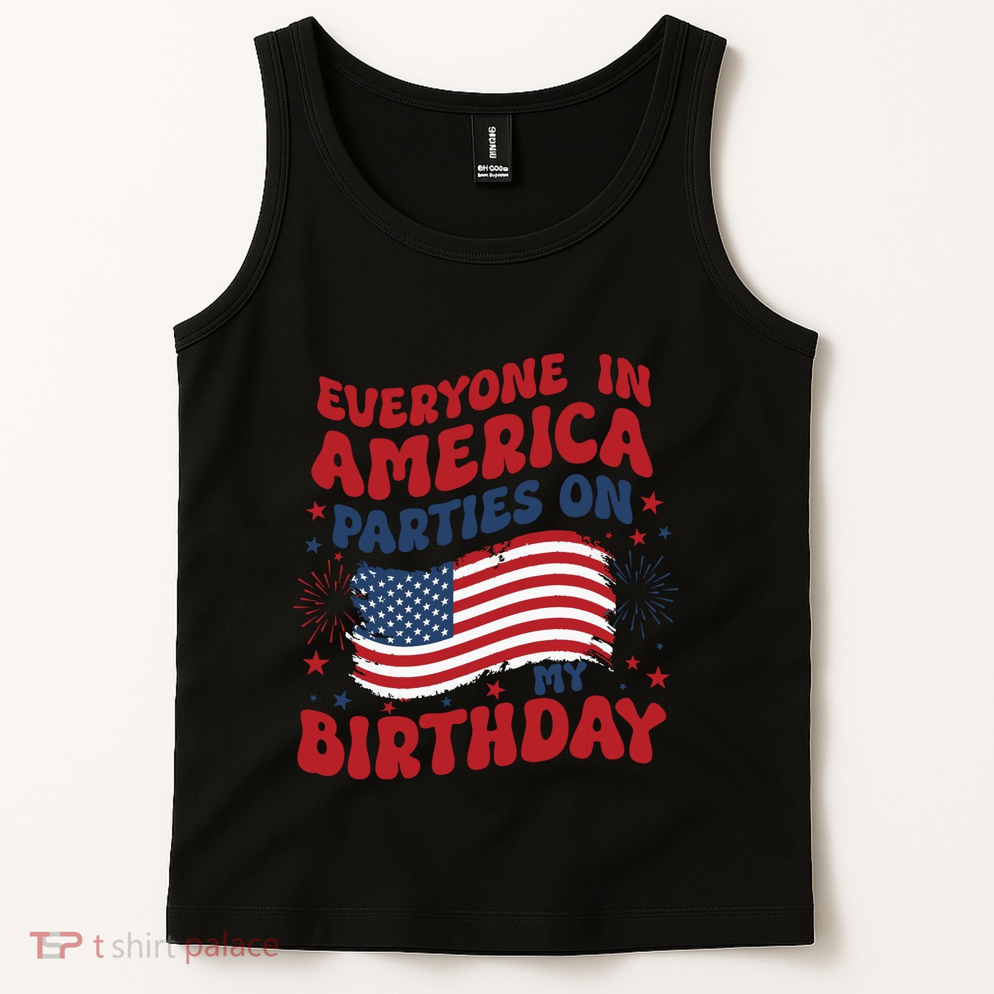 July 4th Birthday Tank Top