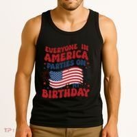 July 4th Birthday Tank Top thumb 3
