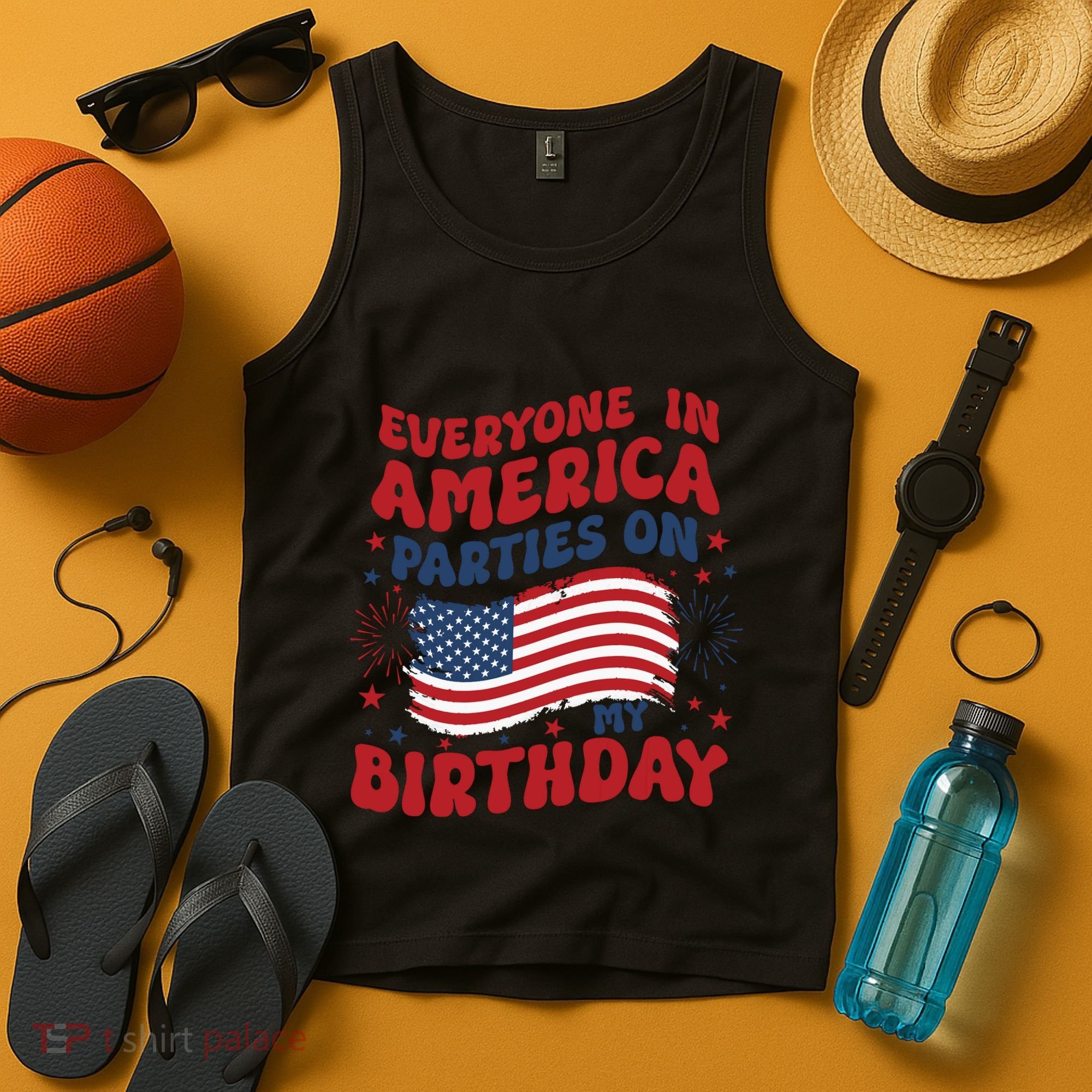 July 4th Birthday Tank Top