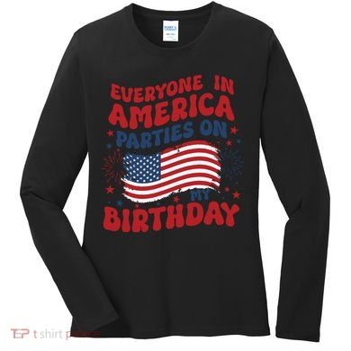 July 4th Birthday Women's Long Sleeve Shirt