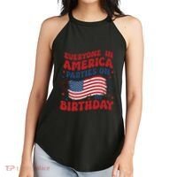 July 4th Birthday Women's Perfect Tri Rocker Tank thumb 2