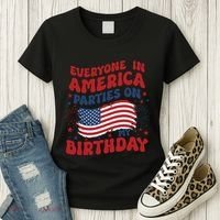 July 4th Birthday Women's T-Shirt thumb 3