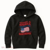 July 4th Birthday Kids Hoodie thumb 0