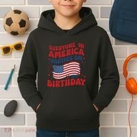 July 4th Birthday Kids Hoodie thumb 2