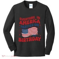 July 4th Birthday Kids Long Sleeve Shirt thumb 0