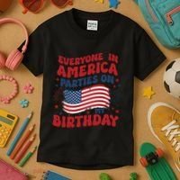 July 4th Birthday Kids T-Shirt thumb 3