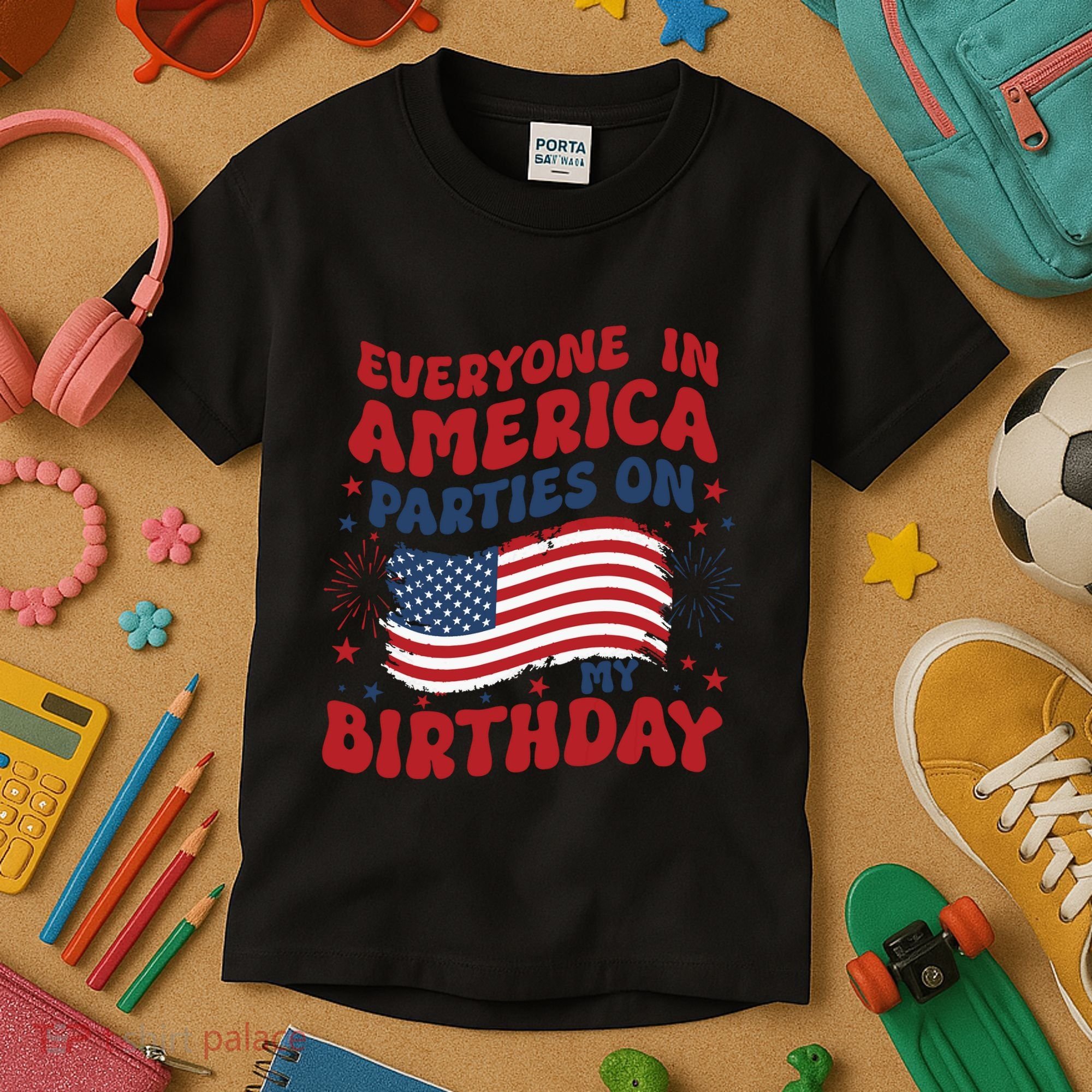 July 4th Birthday Kids T-Shirt