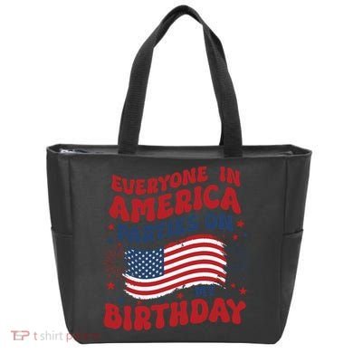July 4th Birthday Tote Bag