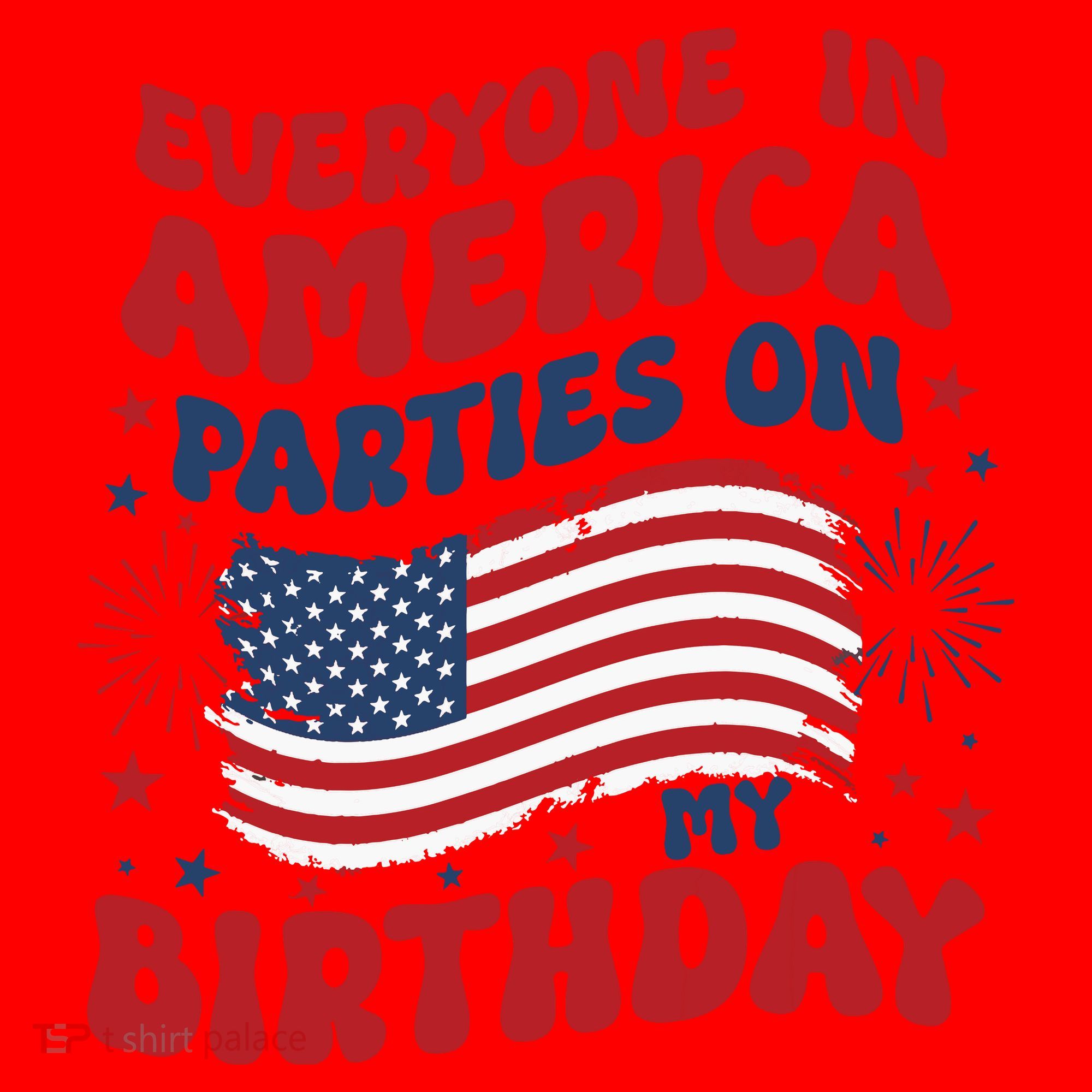 July 4th Birthday Santa Hat